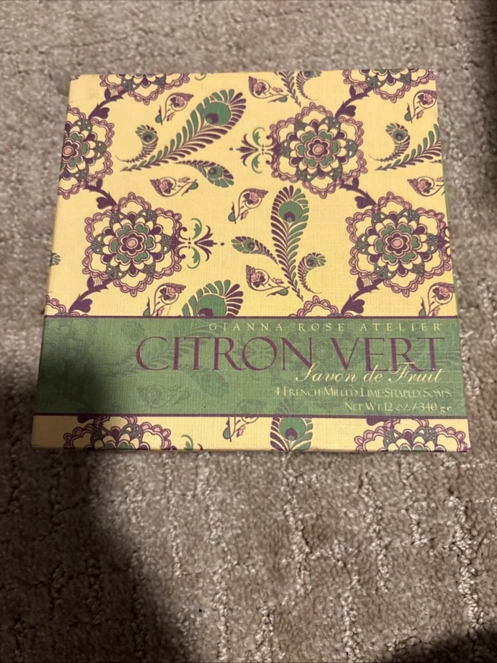 Gianna Rose Atelier Citron Vert 4 French Milled Lime Shaped Soap